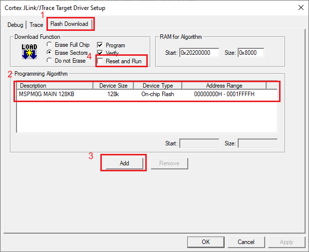  Flash Download
                            Setting