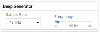 TAC5412QRGERQ1 SG1 Frequency Configuration GUI