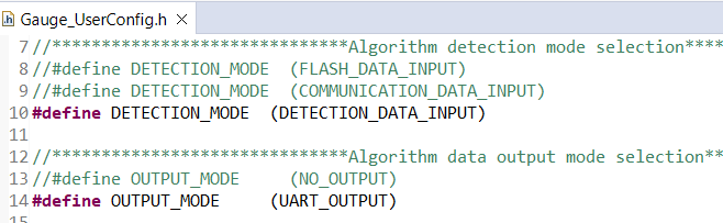 MSPM0L1306 Gauge Mode Setting