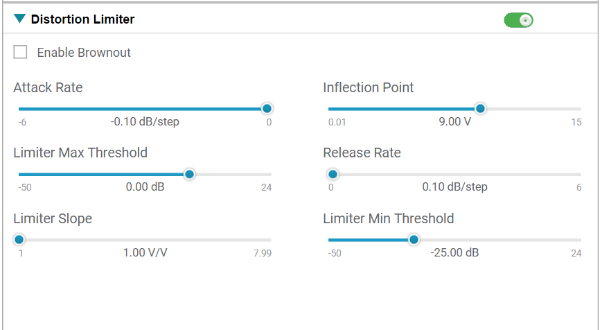  Distortion Limiter PPC3
                    Configuration