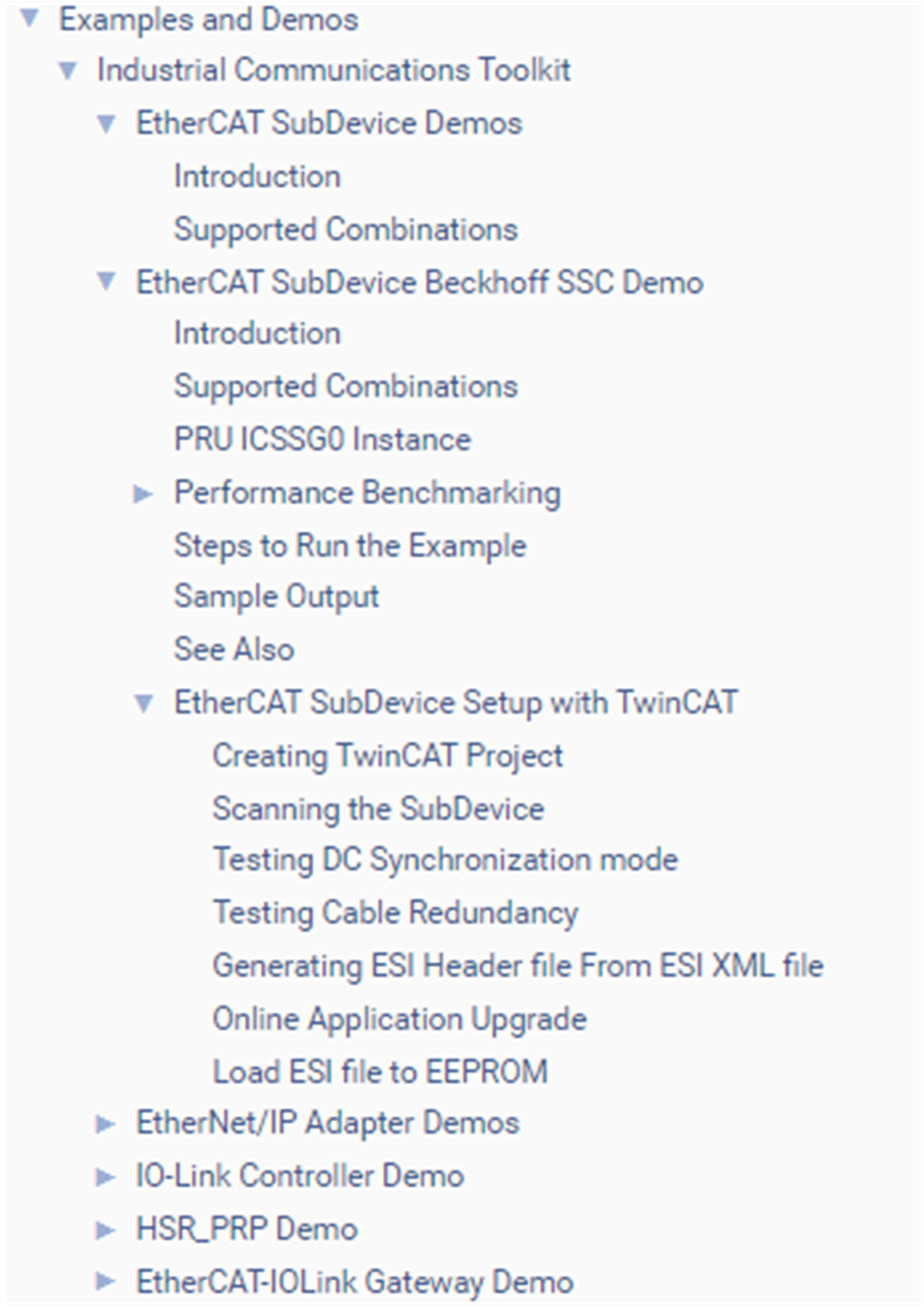  Screenshot of EtherCat Software
          Example