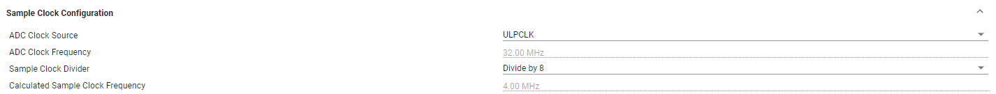  ADC Clock Sysconfig
                            Configuration