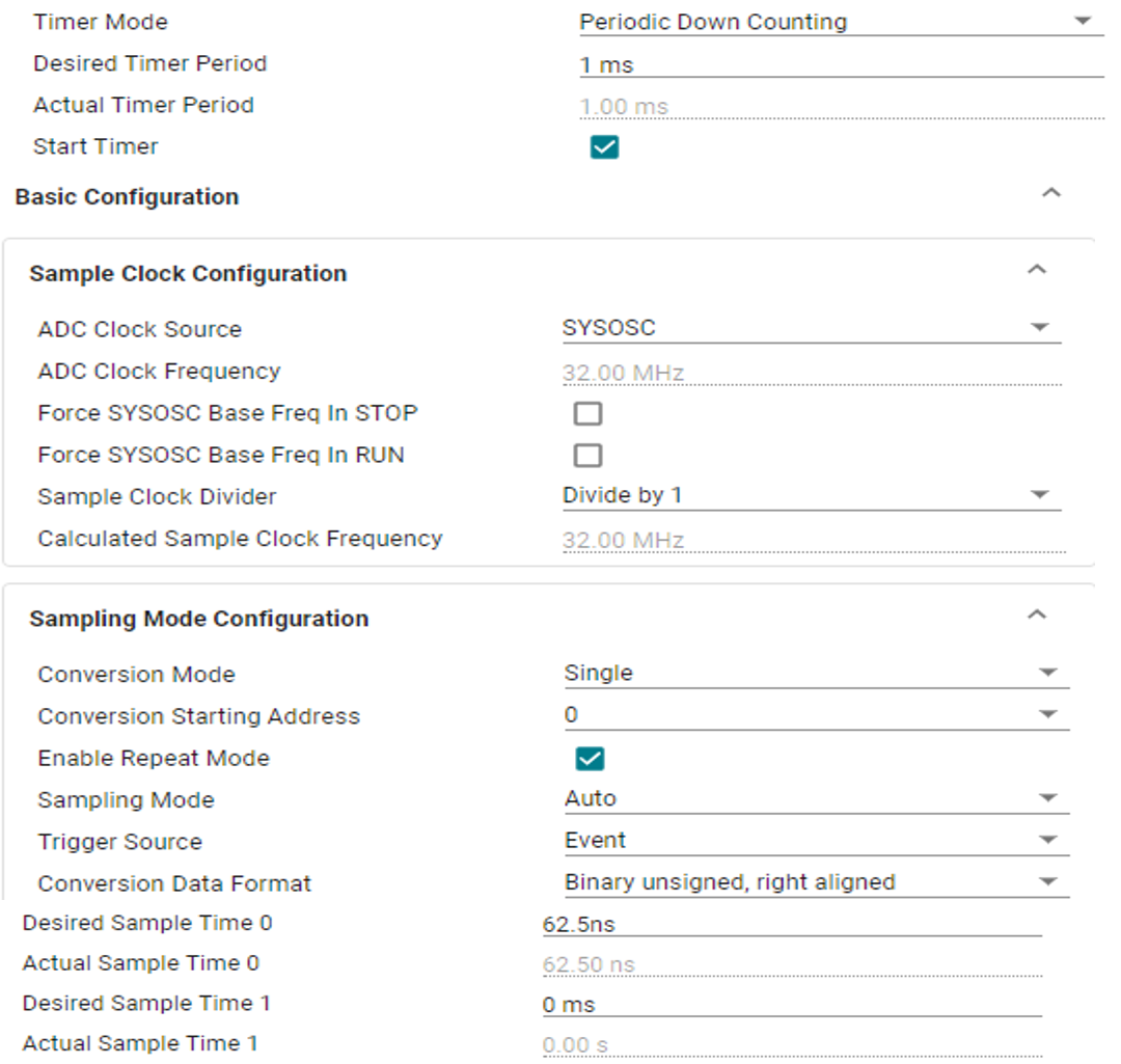  ADC DC Test Software Configuration