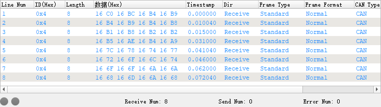  CAN Analyzer Result