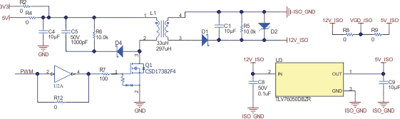  Open Loop Flyback for
                            Isolated Relay Control