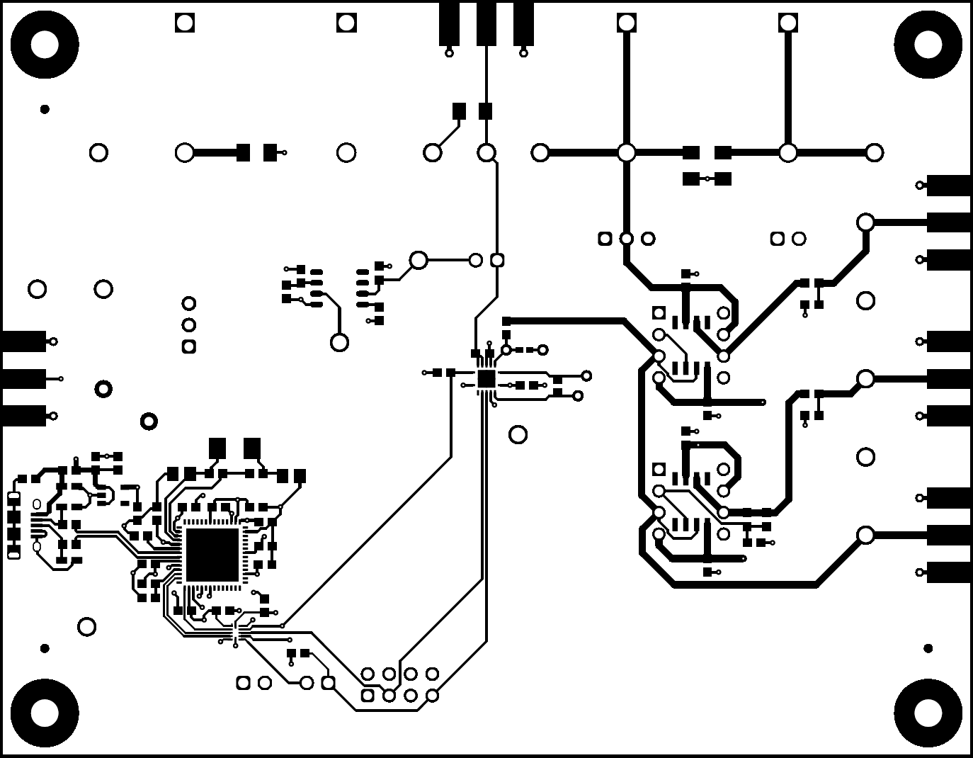 DAC883xEVM DAC8831EVM PCB Top Layer Layout