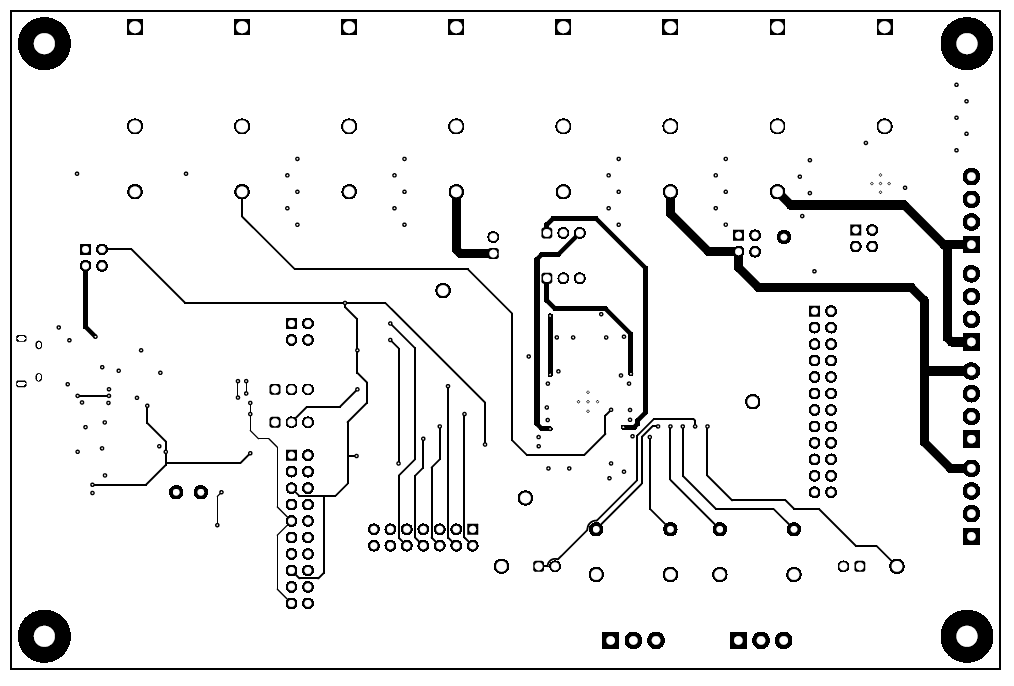 AMC7908EVM AMC7908EVM PCB Bottom Layer Layout