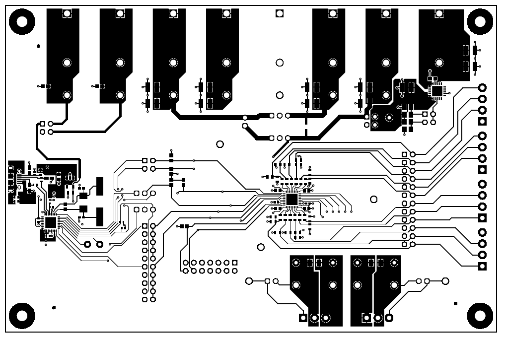 AMC7908EVM AMC7908EVM PCB Top Layer Layout