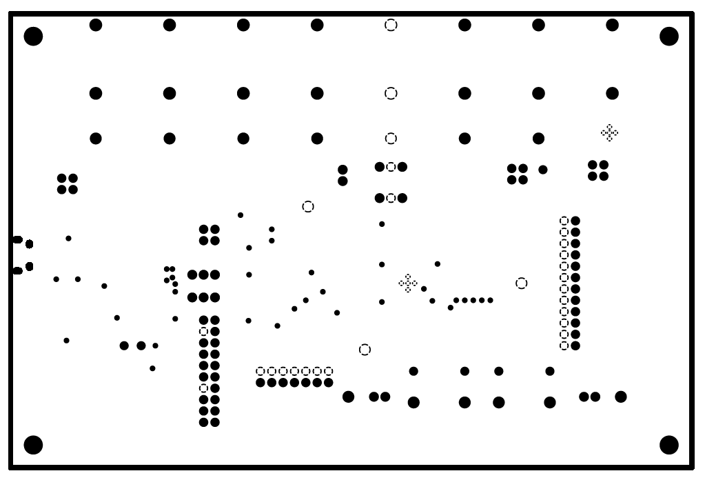 AMC7908EVM AMC7908EVM PCB Mid Layer 1 Layout (Ground Plane)