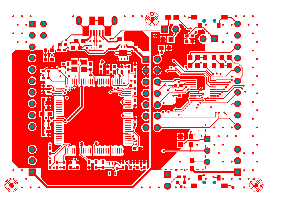 MSPM0C1104 LP-MSPM0C1104 Layer 1: Top, Signal and
                    Power