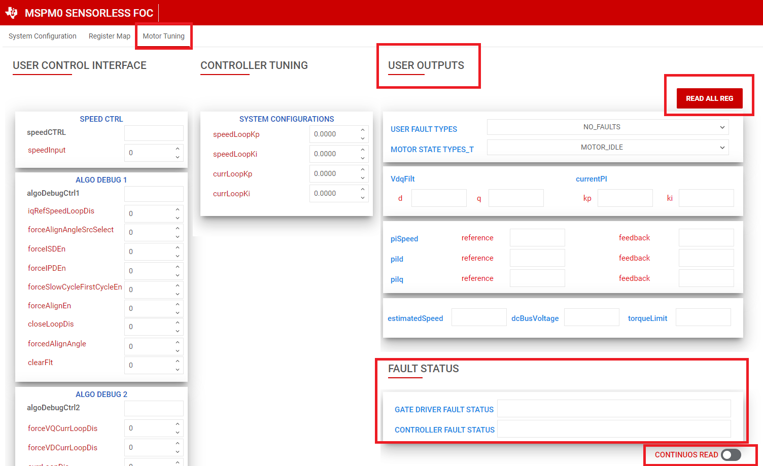  Reading Fault Status From GUI