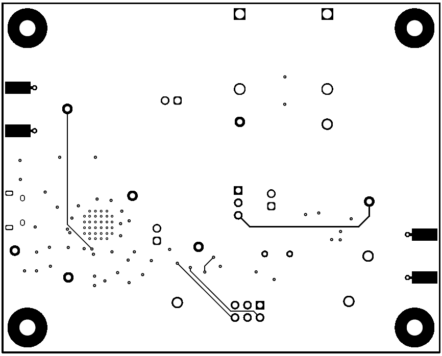 DAC121S101SEPEVM DAC121S101SEPEVM PCB Bottom Layer Layout