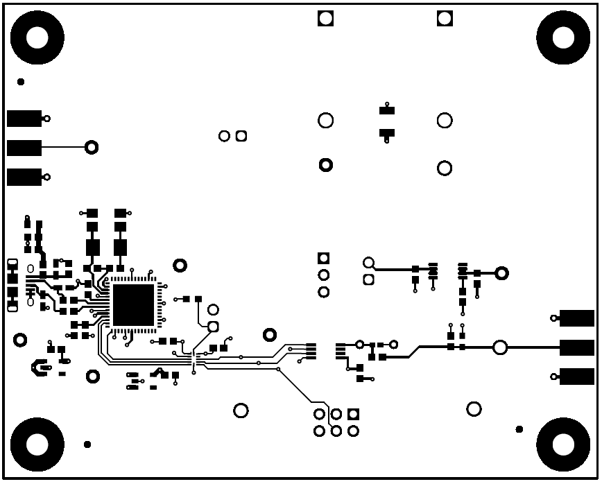 DAC121S101SEPEVM DAC121S101SEPEVM PCB Top Layer Layout