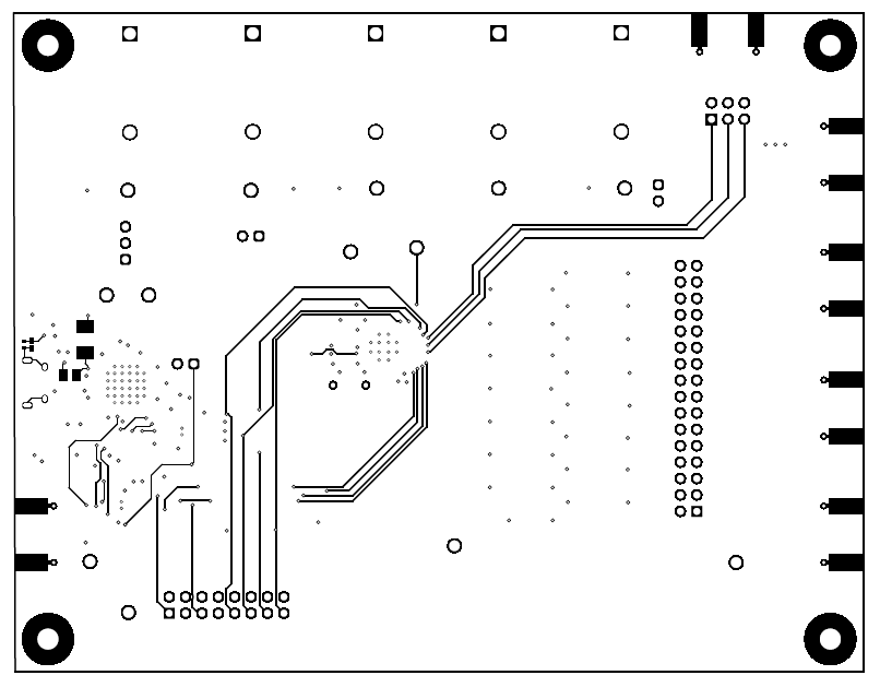 DAC81416-08EVM DAC81416-08EVM PCB Bottom Layer Layout