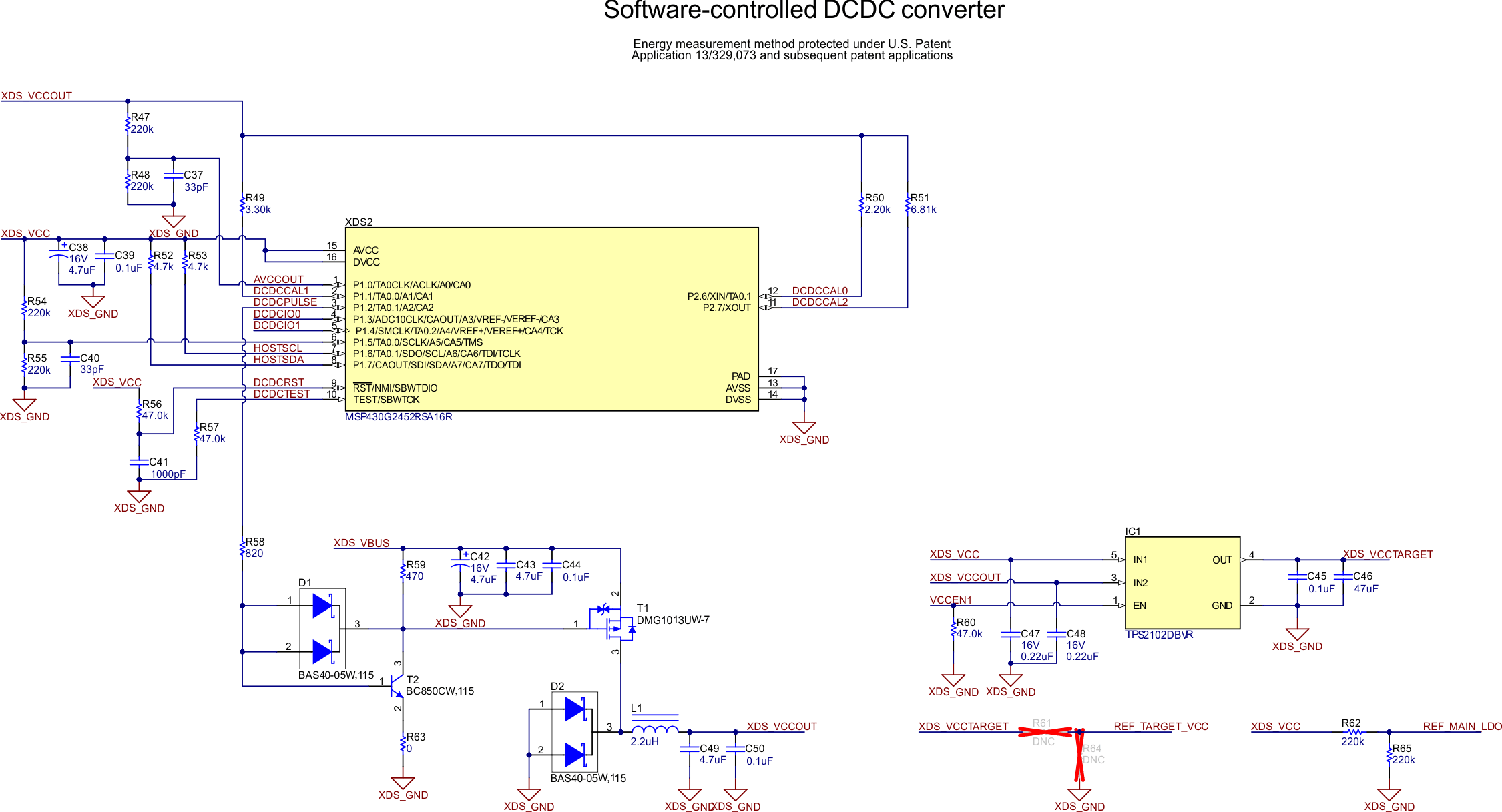 LP-MSPM0G3519 XDS110 EnergyTrace
                    Schematic