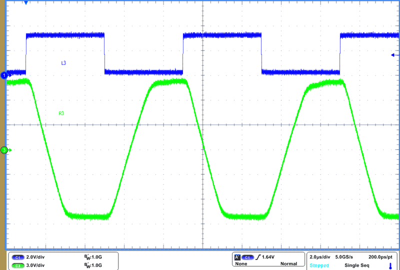  RS-232 Waveform in 250kbps
                        Mode