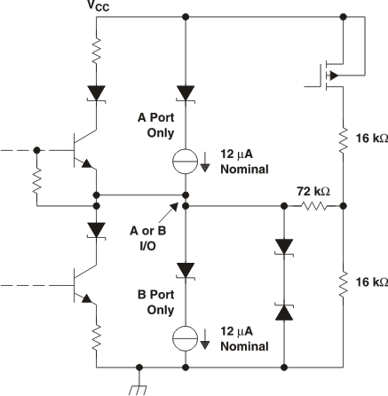 SN65LBC184 SN75LBC184 Schematic of Inputs and Outputs