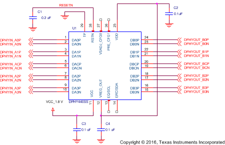 SN65DPHY440SS SN75DPHY440SS Supply Implementation