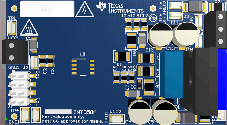 UCC5310 UCC5320 UCC5350 UCC5390 3-D PCB View