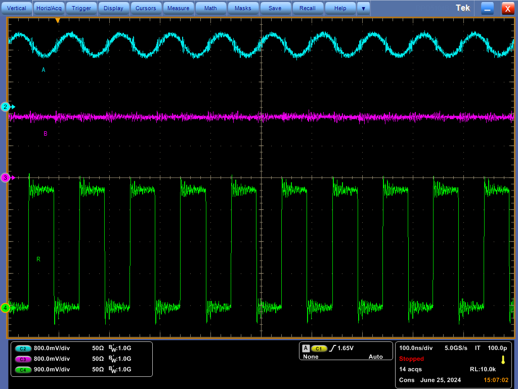 THVD2419 THVD2429 THVD2429 Receiver Waveform with ±200mV VID