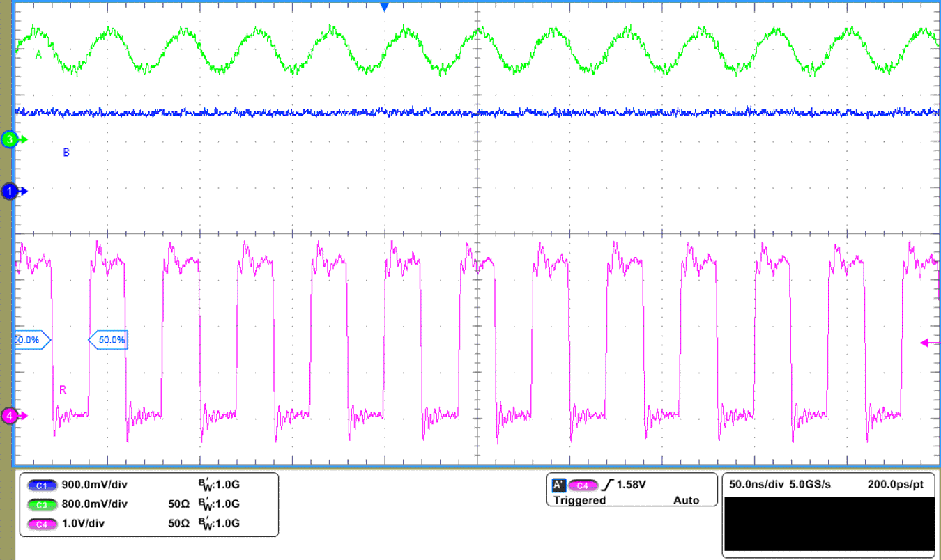 THVD2410V-EP THVD2450V-EP THVD2452V-EP THVD2450V-EP Receiver Waveforms with ±200mV
                            VID