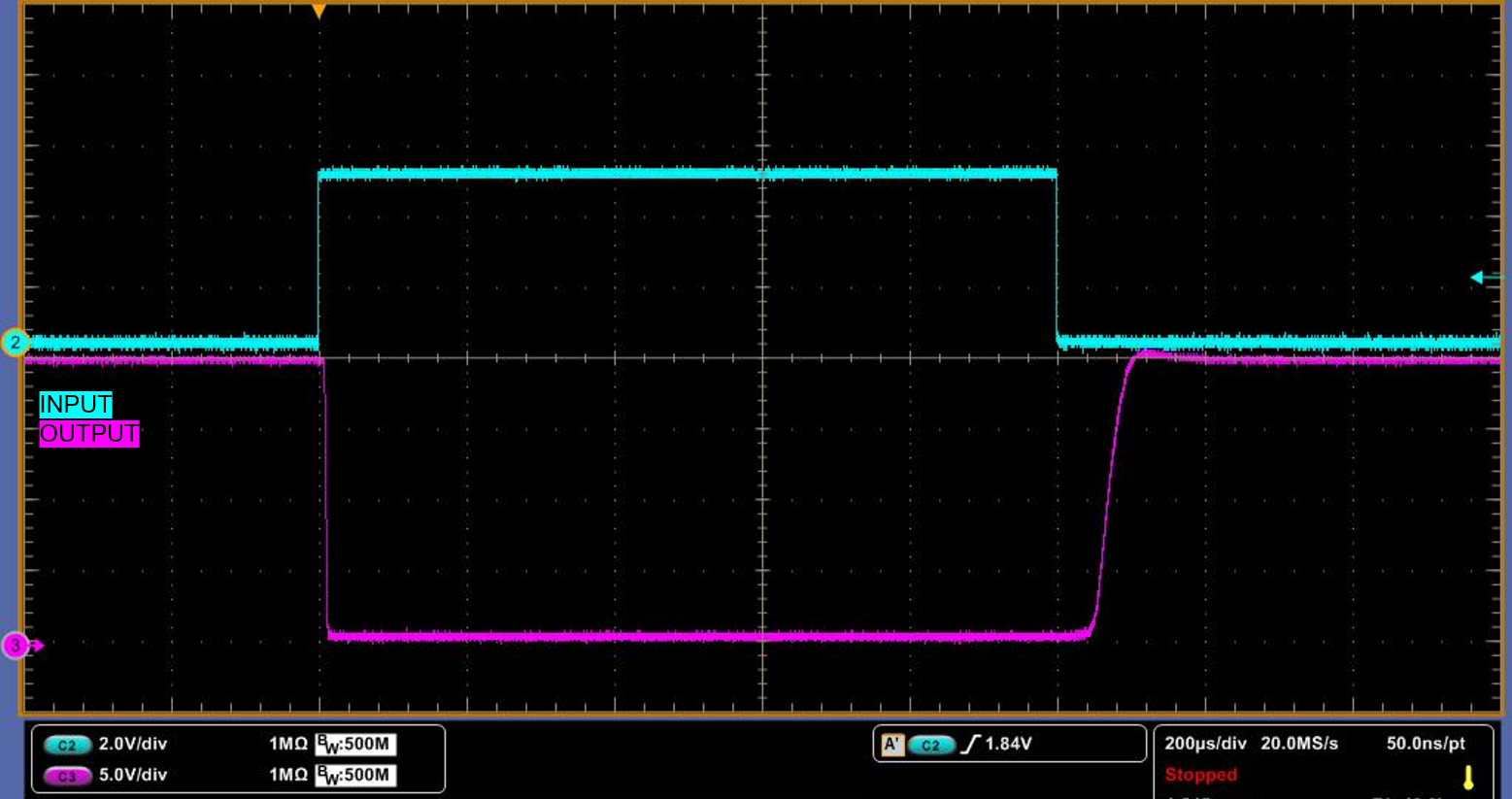 ISOM8610 Typical Waveform at IF = 5mA, VCC = 20V, RL = 200Ω and CL = 50pF
