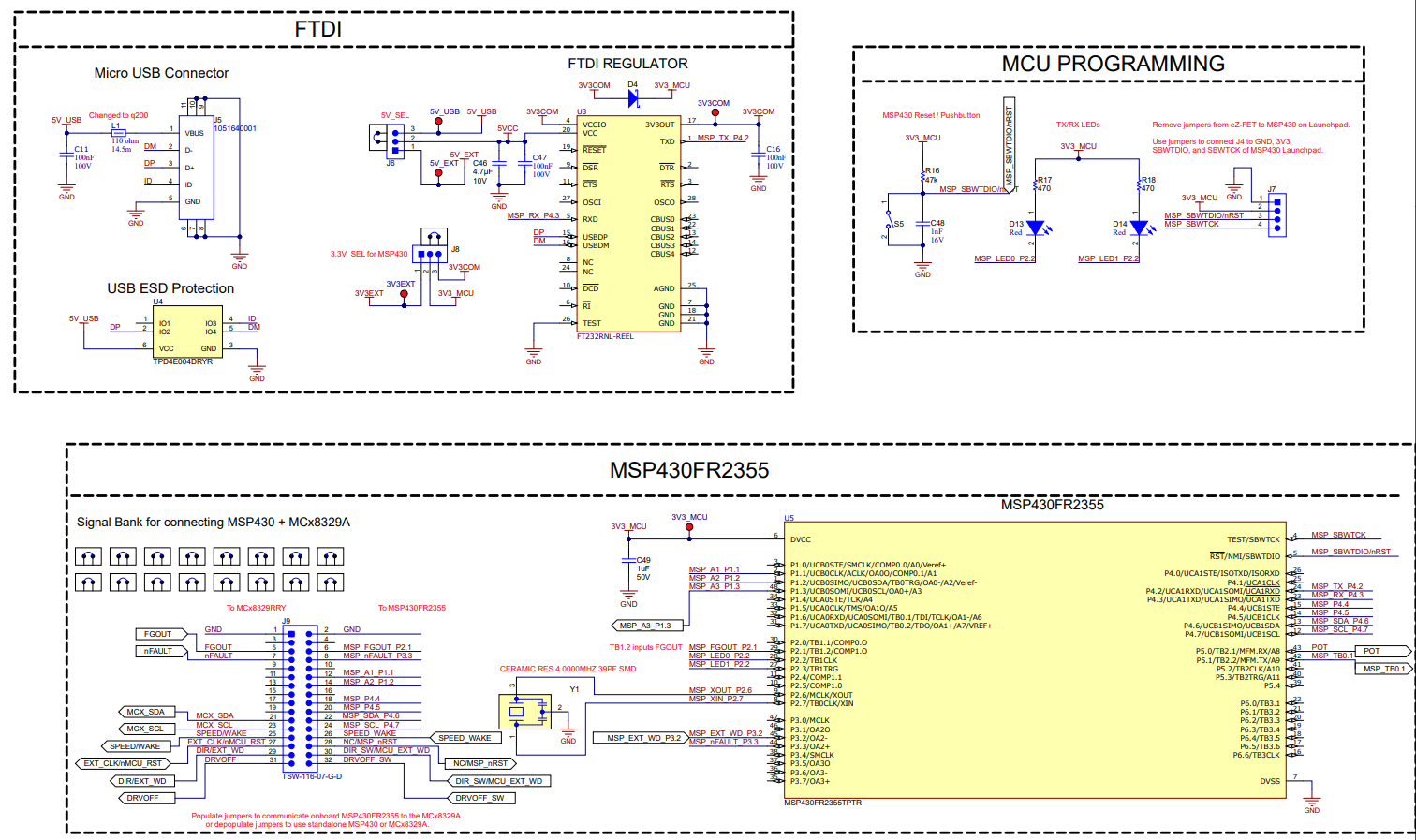 MCF8329RRYEVM Interfaces