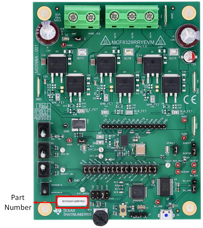 MCF8329RRYEVM MCF8329RRYEVM Part
                    Number