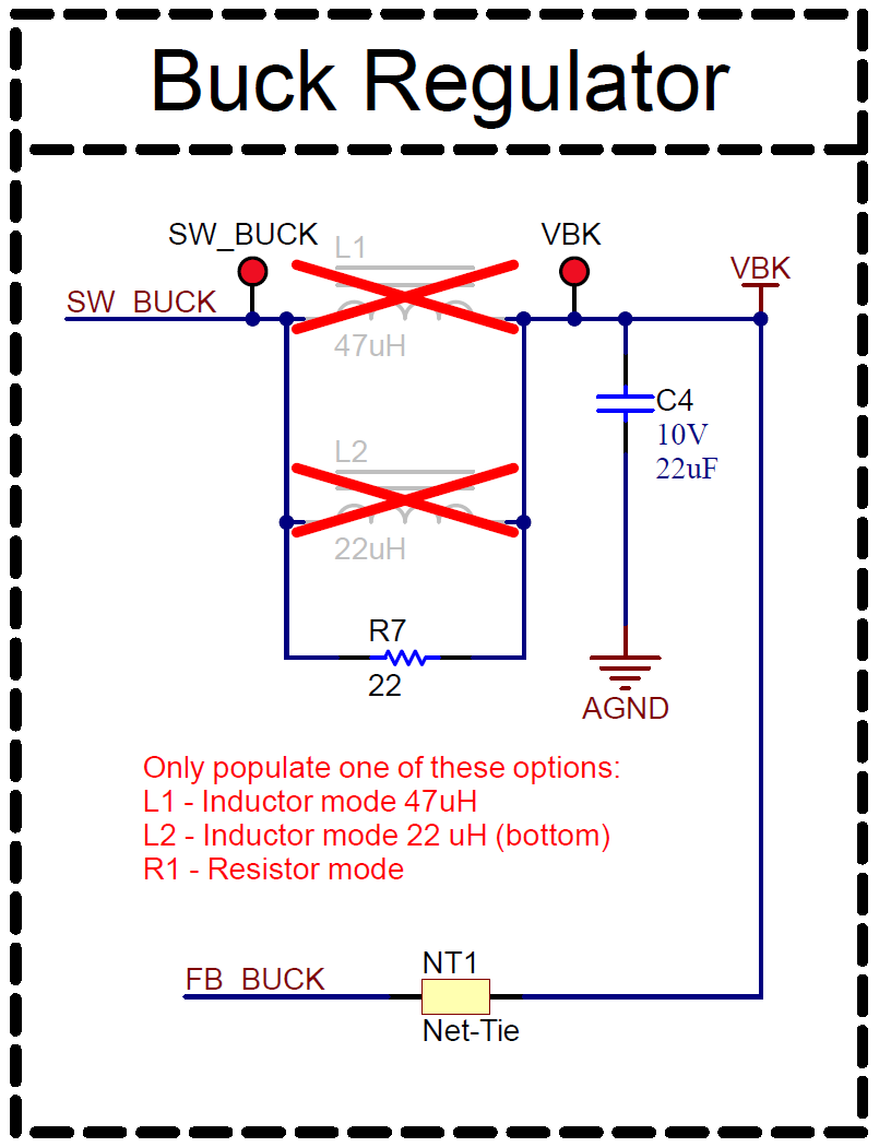 MCF8315PWPEVM Buck Regulator Schematic
