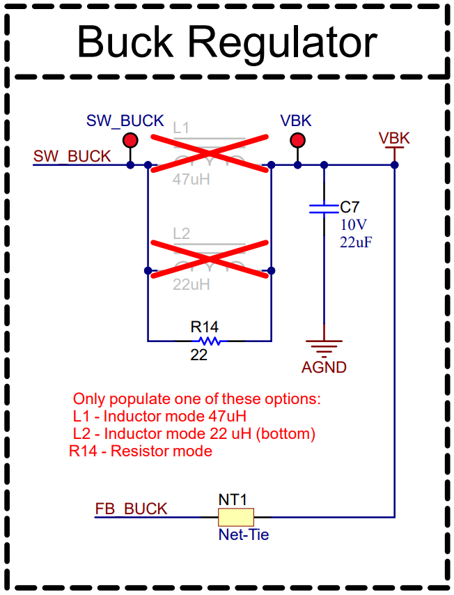 MCF8315RRYEVM Buck Regulator Schematic