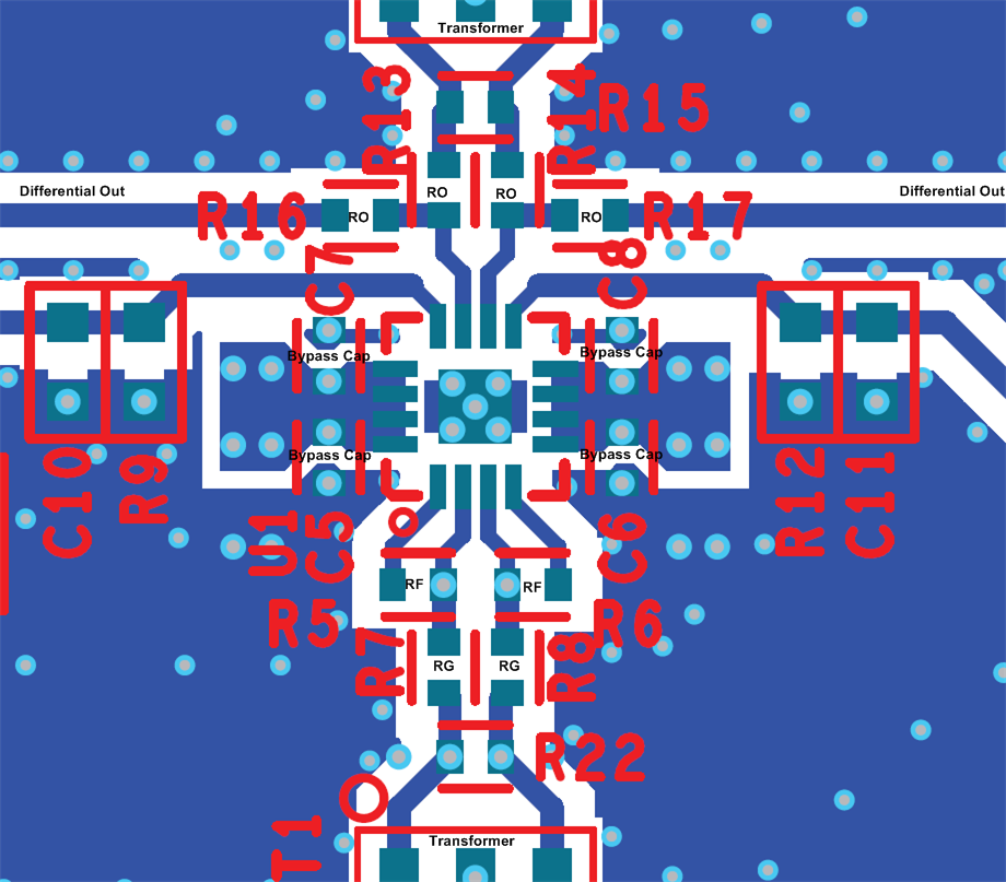 THS4541-Q1 Layout Example