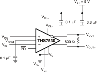 THS7530-Q1 test_dc_circuit_los405.gif