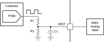 DRV8434A-Q1 Controlling VREF With a PWM Resource