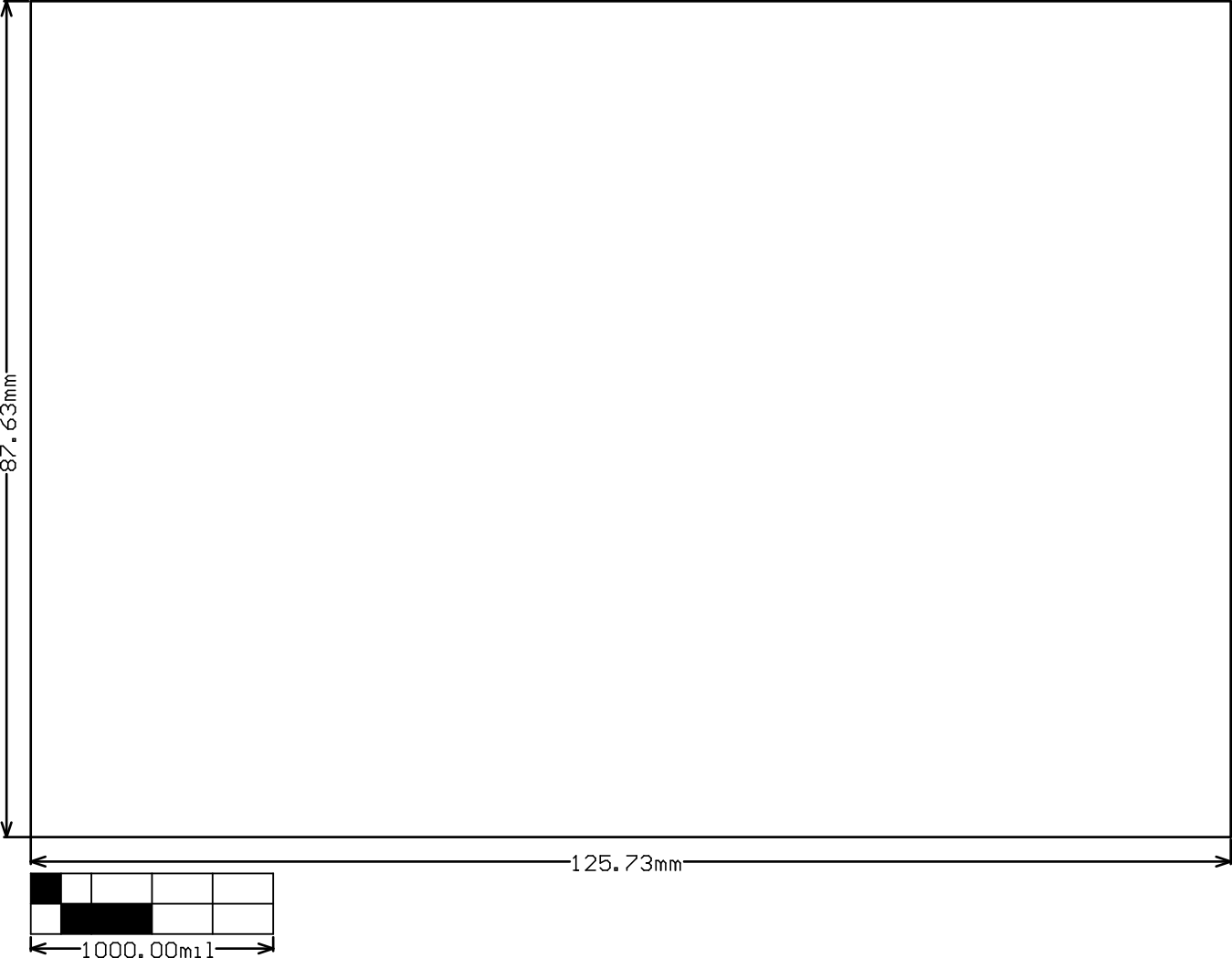 TLC3555EVM TLC3555EVM Board Dimensions