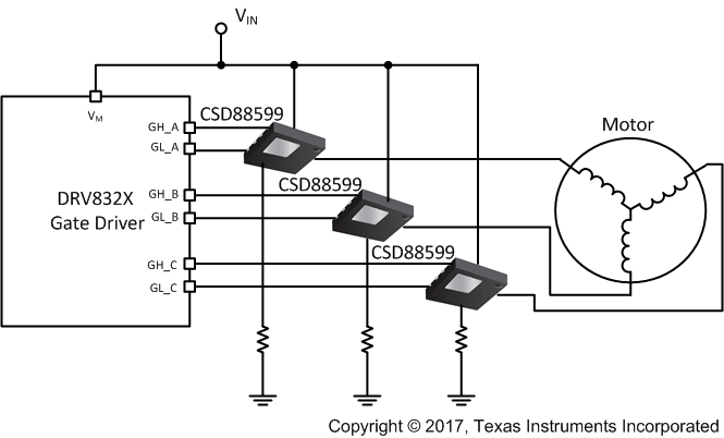 CSD88599Q5DC Typical Circuit