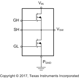 CSD88599Q5DC Power Block
                            Schematic
