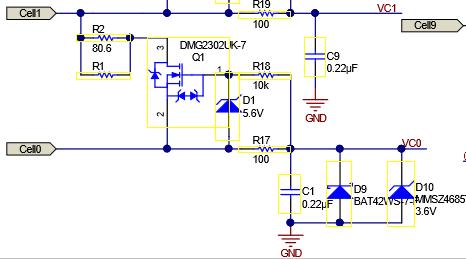  Proper Connections for the
                    Capacitor for the CELL1 input (C9)