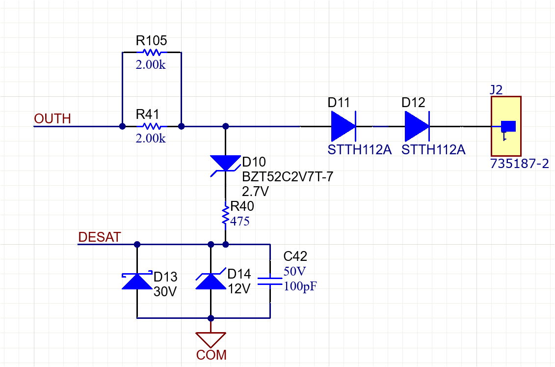 UCC21750Q1 DESAT With External
                            Charge Implementation