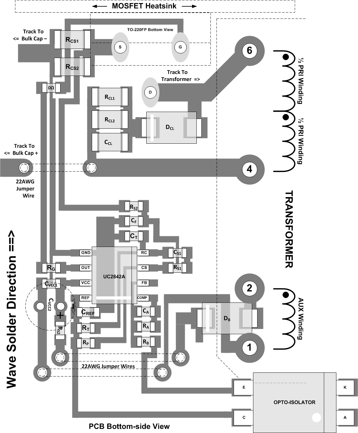 UC1842A UC1843A UC1844A UC1845A  UC2842A UC2843A UC2844A UC2845A  UC3842A UC3843A UC3844A UC3845A Layout Diagram