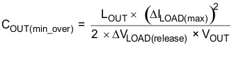 TPS543B20 Eq_Cout_min_over_SLUSCD4.gif