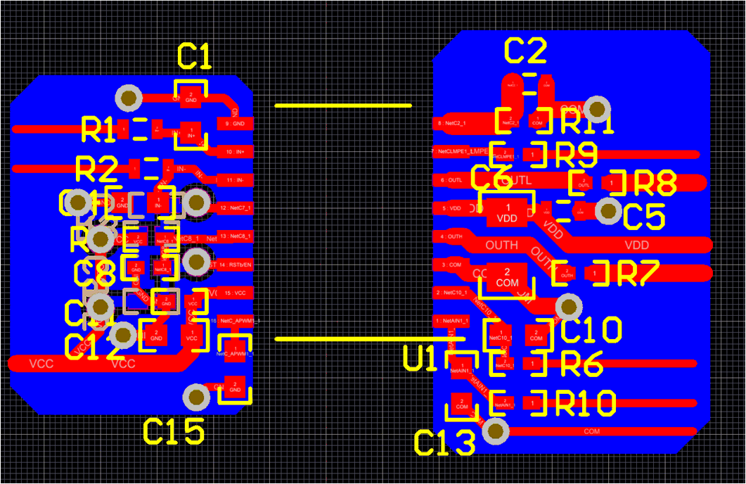 UCC21710-Q1 Layout Example