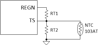 BQ25618E BQ25619E TS
                                                  Pin Resistor Network