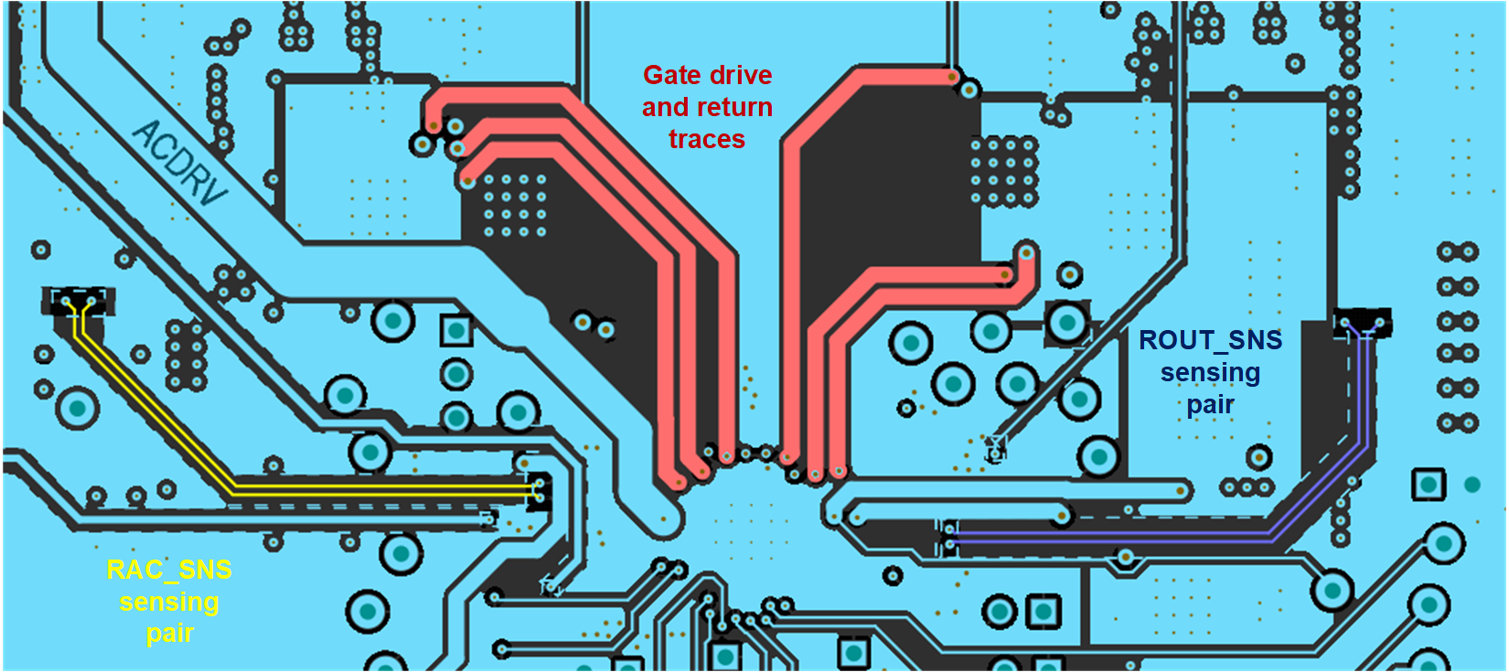 BQ25758S PCB Layout Gate Drive and Current Sensing Signal Layer Routing