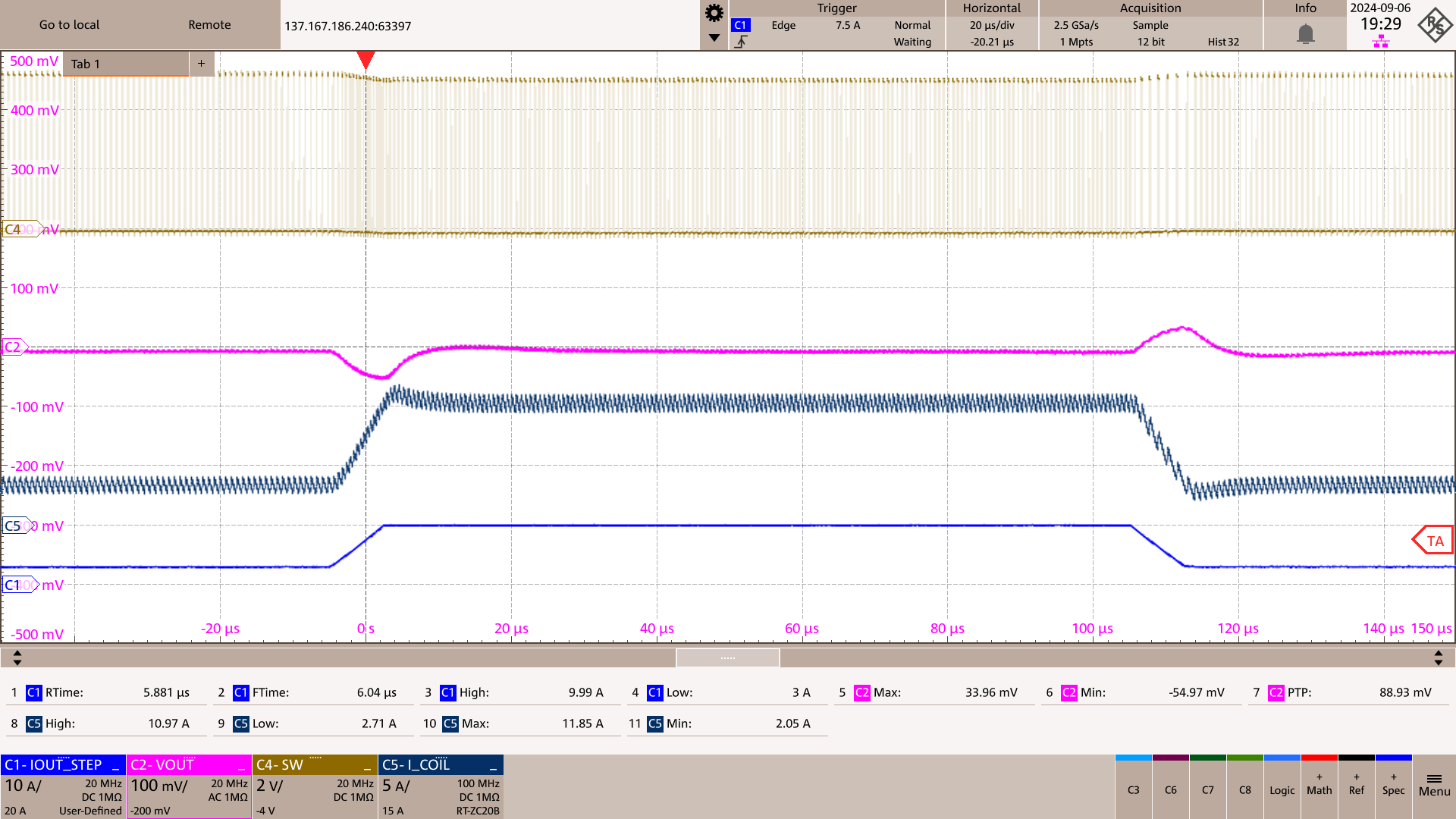 TPS6286A06 TPS6286B10 Load Transient - PFM Operation