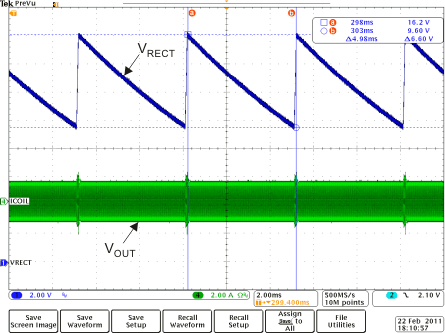 BQ51013C-Q1 Rectifier Overvoltage Clamp (fop = 110 kHz)