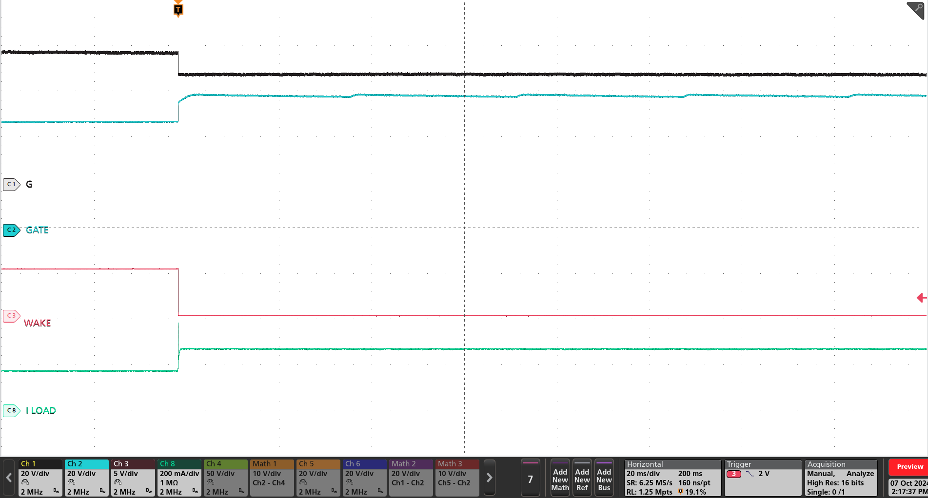 TPS4812-Q1 State Transition From LPM to Active Mode (LPM = Low, VIN = 48V, EN/UVLO = High)