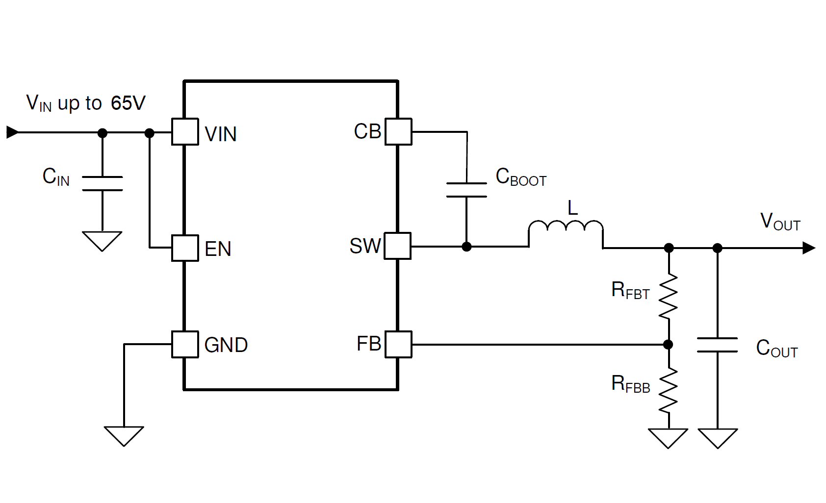 LMR51603 Simplified Schematic