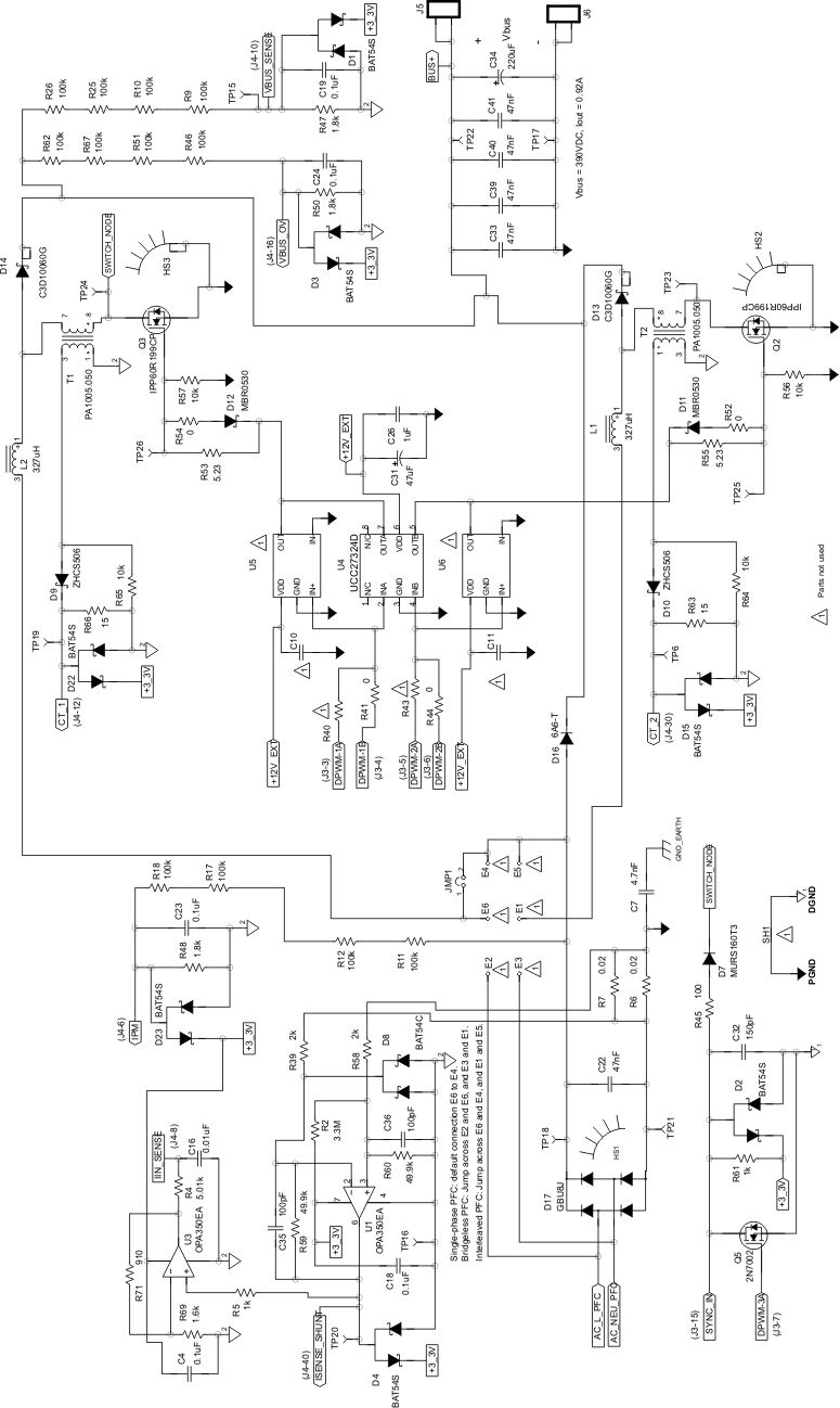  UCD3138PFCEVM-026 Schematic