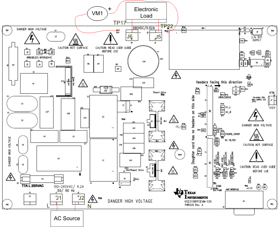  UCD3138PFCEVM-026 Recommended Test Setup