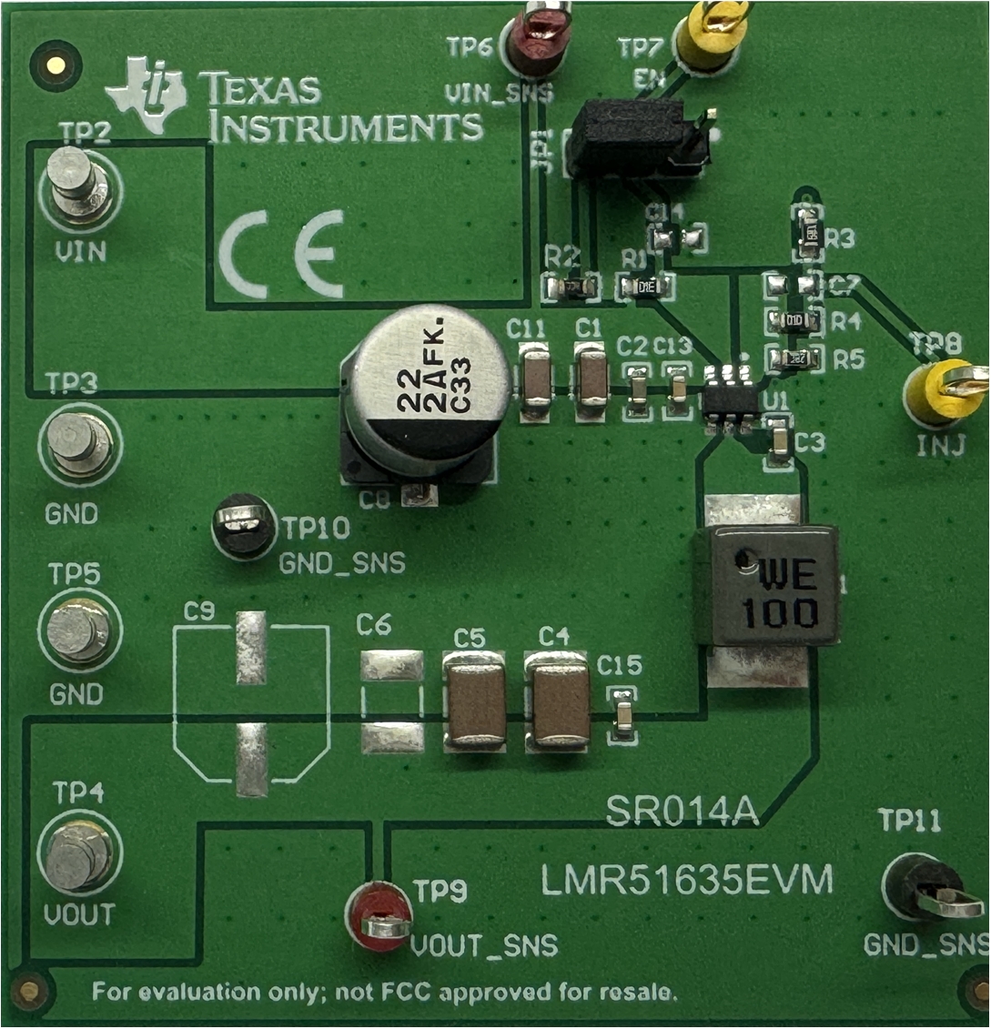 LMR51635EVM LMR51635EVM Hardware Top View